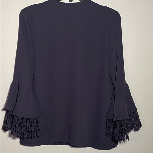Chico's Blouse with Lace Trim Sleeves - Picture 3 of 3